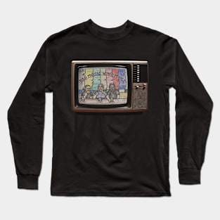 Vintage TV Front & Back Long Sleeve T-Shirt